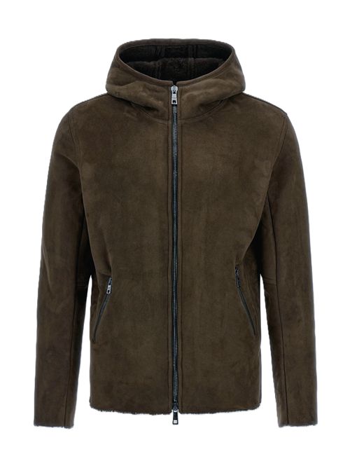 Giorgio Brato felpa cappuccio su montone velour Giorgio Brato | GU26F26018MEJVFANGO